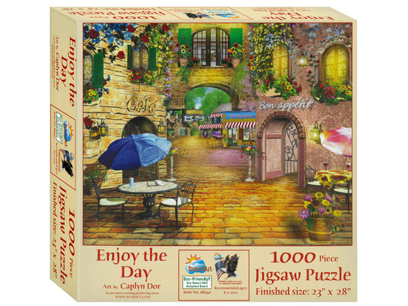 SUNSOUT INC - Enjoy the Day - 1000 pc Jigsaw Puzzle by Artist: Caplyn Dor - Finished Size 23" x 28" - MPN# 66550