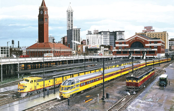 SUNSOUT INC - Seattle - 1000 pc Jigsaw Puzzle by Artist: Larry Fisher - Finished Size 19" x 30" - MPN# 49423