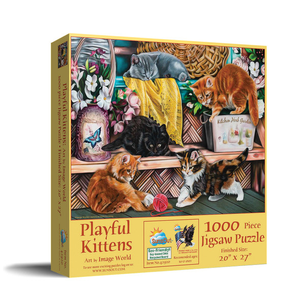 SUNSOUT INC - Pet Shop Kittens - 1000 pc Jigsaw Puzzle by Artist