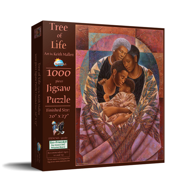 SUNSOUT INC - Tree of Life - 1000 pc Jigsaw Puzzle by Artist: Keith Mallett - Finished Size 20" x 27" Mother's Day - MPN# 59260