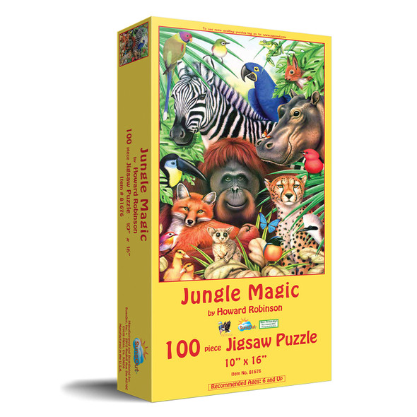 Sunsout Jungle Magic 100 pc Jigsaw Puzzle