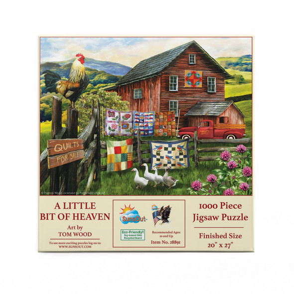 SUNSOUT INC - A Little Bit of Heaven - 1000 pc Jigsaw Puzzle by Artist: Tom Wood - Finished Size 20" x 27" - MPN# 28891