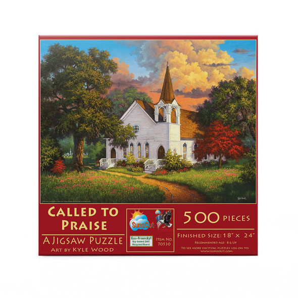 SUNSOUT INC - Called to Praise - 500 pc Jigsaw Puzzle by Artist: Kyle Wood - Finished Size 18" x 24" - MPN# 70530