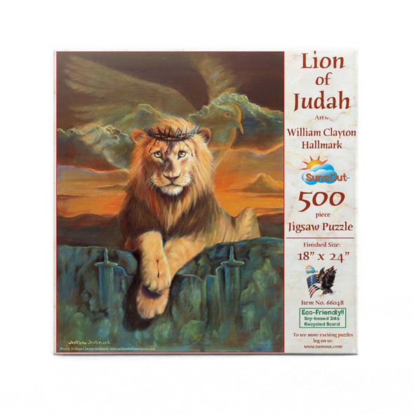 Lion of Judah 500 pc Jigsaw Puzzle by SUNSOUT INC