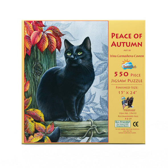 SUNSOUT INC - Peace of Autumn - 550 pc Jigsaw Puzzle by Artist: Irina Garmashova-Cawton - Finished Size 15" x 24" - MPN# 39410