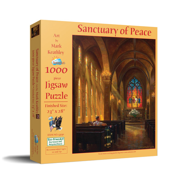 SUNSOUT INC - Sanctuary of Peace - 1000 pc Jigsaw Puzzle by Artist: Mark Keathley - Finished Size 23" x 28" - MPN# 53130