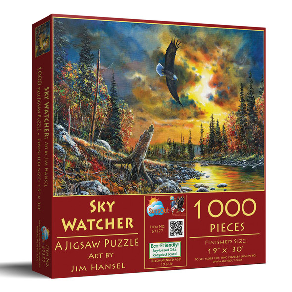 SUNSOUT INC - Sky Watcher - 1000 pc Jigsaw Puzzle by Artist: Jim Hansel - Finished Size 19" x 30" - MPN# 67377