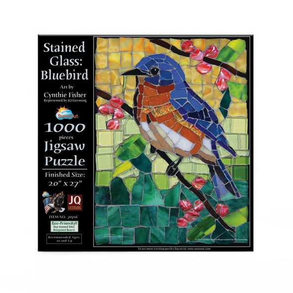 SunsOut Sunflowers and Songbirds Jigsaw Puzzle Art by Jerry Gadamus 500 Pieces 