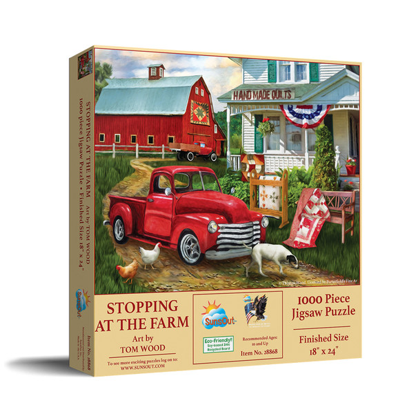 Stopping at the Farm 500 pc Jigsaw Puzzle by SUNSOUT INC