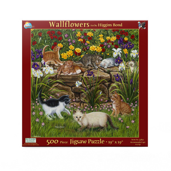 SUNSOUT INC - Wall Flowers - 500 pc Jigsaw Puzzle by Artist: Higgins Bond - Finished Size 19" x 19" - MPN# 45851