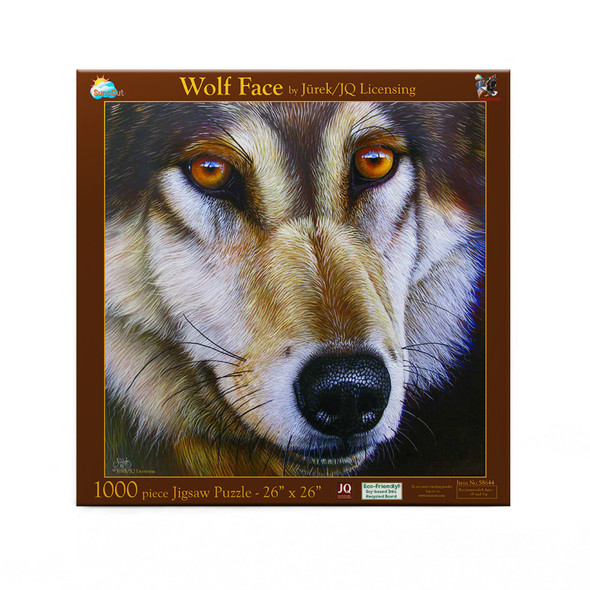 Wolf Face 1000 pc Jigsaw Puzzle by SUNSOUT INC