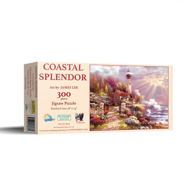 SUNSOUT INC - Coastal Splendor - 300 pc Jigsaw Puzzle by Artist: James Lee - Finished Size 18" x 24" - MPN# 18036