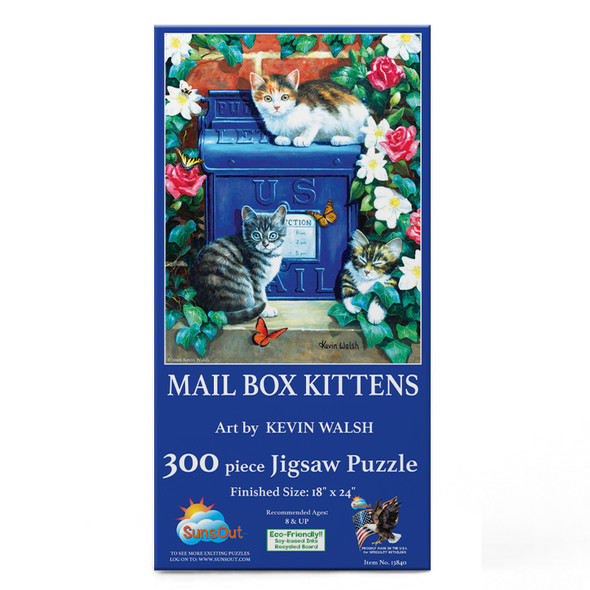 SUNSOUT INC Mail Box Kittens 300 pc Jigsaw Puzzle
