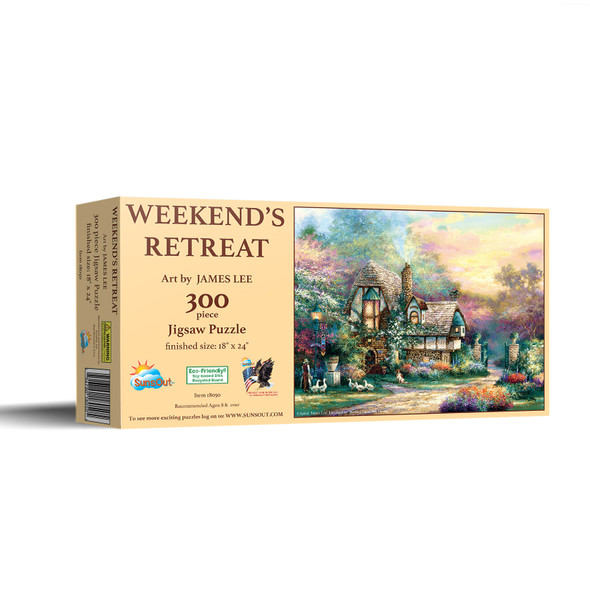 SUNSOUT INC - Weekend Retreat - 300 pc Jigsaw Puzzle by Artist: James Lee - Finished Size 18" x 24" - MPN# 18050