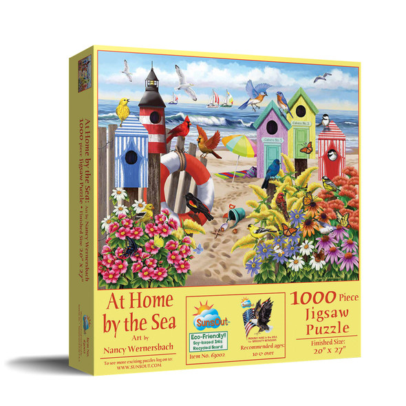 SUNSOUT INC At Home by the Sea 1000 pc Jigsaw Puzzle