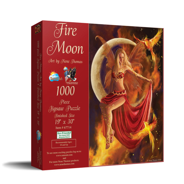 SUNSOUT INC Fire Moon 1000 pc Jigsaw Puzzle