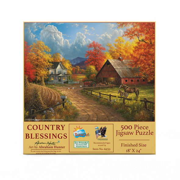 SUNSOUT INC Country Blessings 500 pc Jigsaw Puzzle
