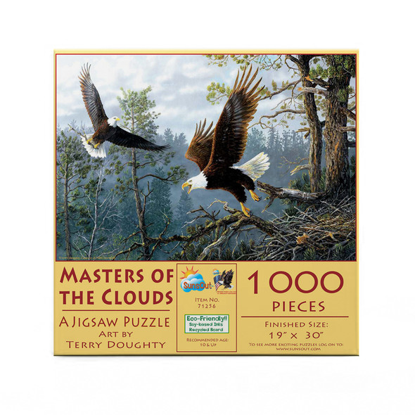 SUNSOUT INC - Masters of the Clouds - 1000 pc Jigsaw Puzzle by Artist: Terry Doughty - Finished Size 19" x 30" - MPN# 71256