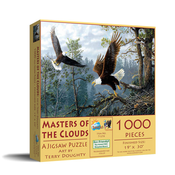 SUNSOUT INC - Masters of the Clouds - 1000 pc Jigsaw Puzzle by Artist: Terry Doughty - Finished Size 19" x 30" - MPN# 71256