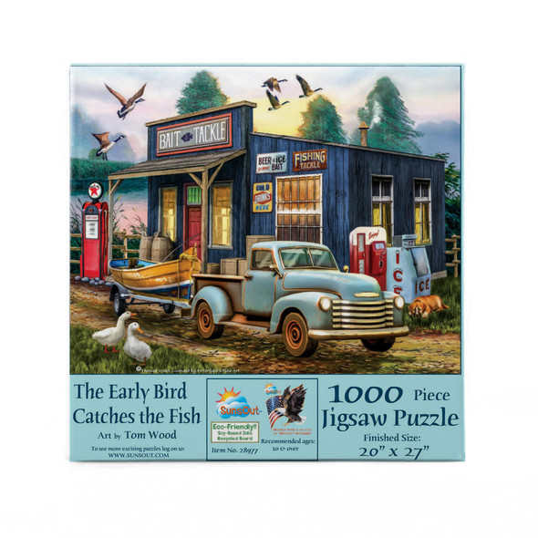 The Early Bird Catches the Fish 1000 pc Jigsaw Puzzle