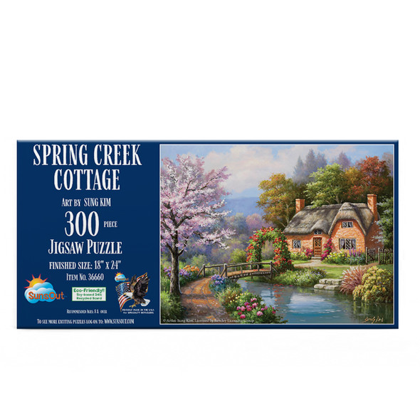 SUNSOUT INC Mountain Creek Cabin 500 pc Jigsaw Puzzle by Artist