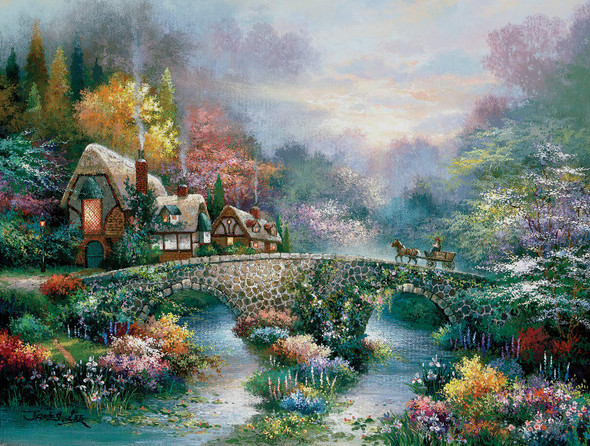Peaceful Cottage 300 pc Jigsaw Puzzle