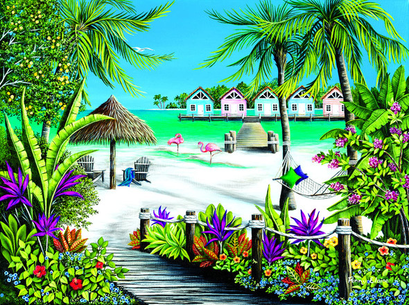 Tropical Escape 500 pc Jigsaw Puzzle # 61810 Tropical Escape 500 pc Jigsaw Puzzle # 61810