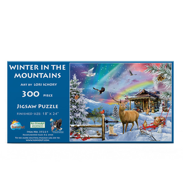 Winter In The Mountains 300 pc Jigsaw Puzzle by SUNSOUT INC