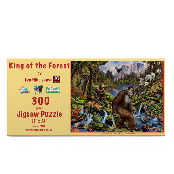 SUNSOUT INC - King of the Forest - 300 pc Jigsaw Puzzle by Artist: Eva Nikolskaya - Finished Size 18" x 24" - MPN# 70811