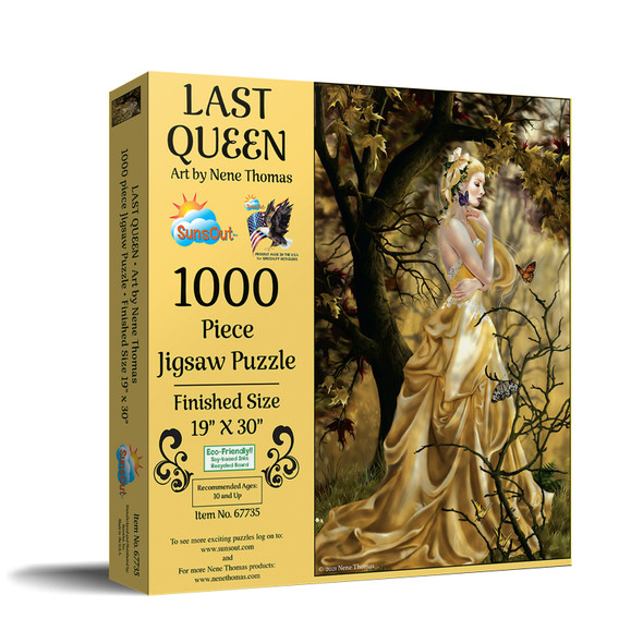 SUNSOUT INC - Last Queen - 1000 pc Jigsaw Puzzle by Artist: Nene Thomas - Finished Size 19" x 30" - MPN# 67735