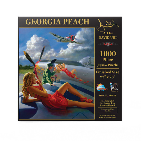 SUNSOUT INC - Georgia Peach - 1000 pc Jigsaw Puzzle by Artist: David Uhl - Finished Size 23" x 28" - MPN# 67025