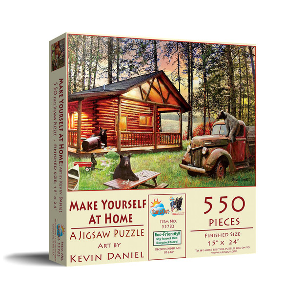 Make Yourself at Home 550 pc Jigsaw Puzzle - SUNSOUT INC