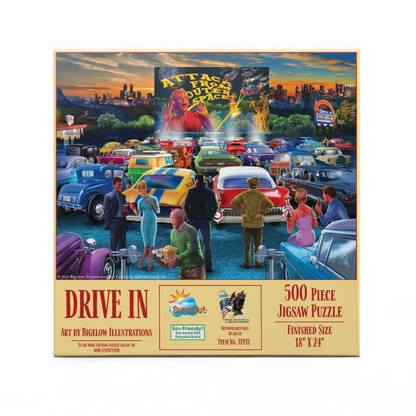 Drive in 500 pc Jigsaw Puzzle - SUNSOUT INC - # 31942