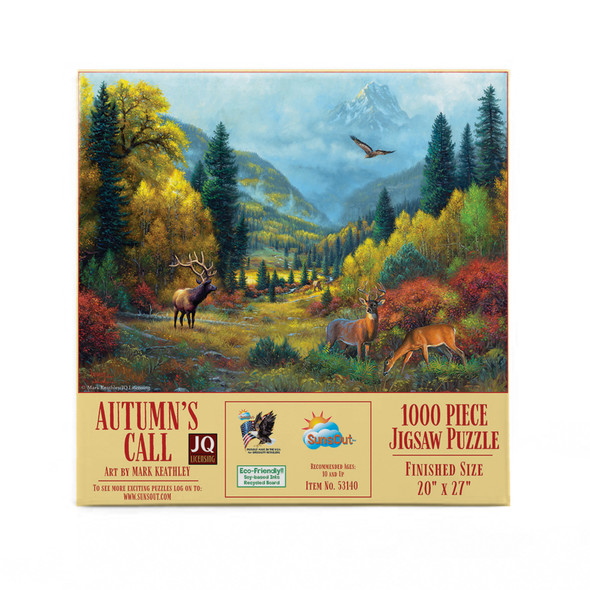 SUNSOUT INC - Autumn Calls - 1000 pc Jigsaw Puzzle by Artist: Mark keathley - Finished Size 20" x 27" - MPN# 53140