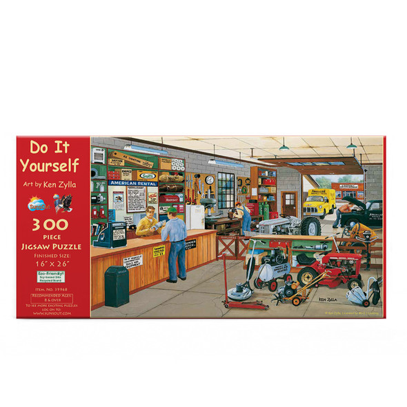 SUNSOUT INC - Do It Yourself - 300 pc Jigsaw Puzzle by Artist: Ken Zylla - Finished Size 16" x 26" - MPN# 39968