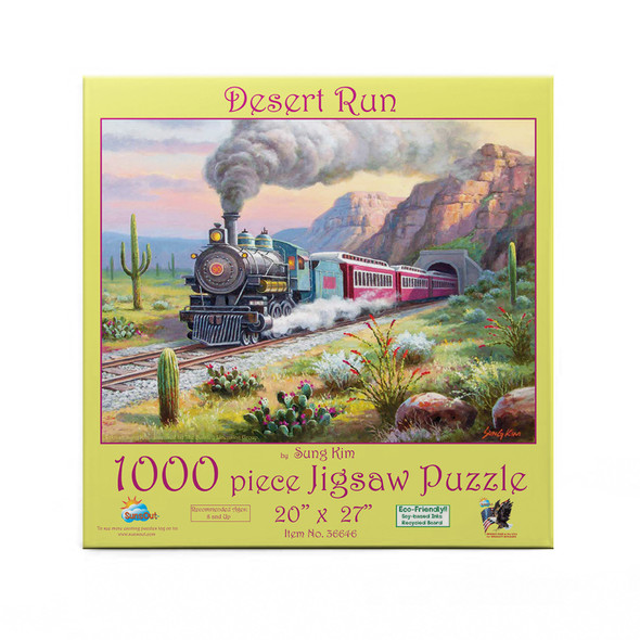 SUNSOUT INC - Desert Run - 1000 pc Jigsaw Puzzle by Artist: Sung Kim - Finished Size 20" x 27" - MPN# 36646