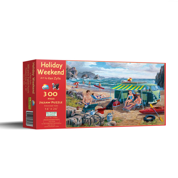 SUNSOUT INC - Holiday Weekend - 300 pc Jigsaw Puzzle by Artist: Ken Zylla - Finished Size 16" x 26" - MPN# 39984