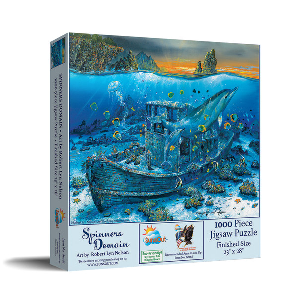 SUNSOUT INC - Spinners Domain - 1000 pc Jigsaw Puzzle by Artist: Robert Lyn Nelson - Finished Size 23" x 28" - MPN# 80166