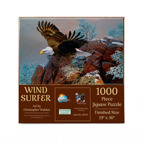 SUNSOUT INC - Wind Surfer - 1000 pc Jigsaw Puzzle by Artist: Christopher Walden - Finished Size 19" x 30" - MPN# 56415