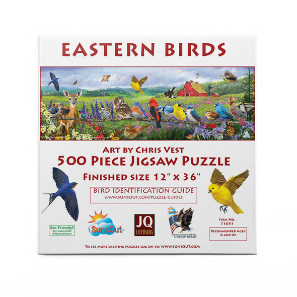 Eastern Birds 500 pc Jigsaw Puzzle - SUNSOUT INC