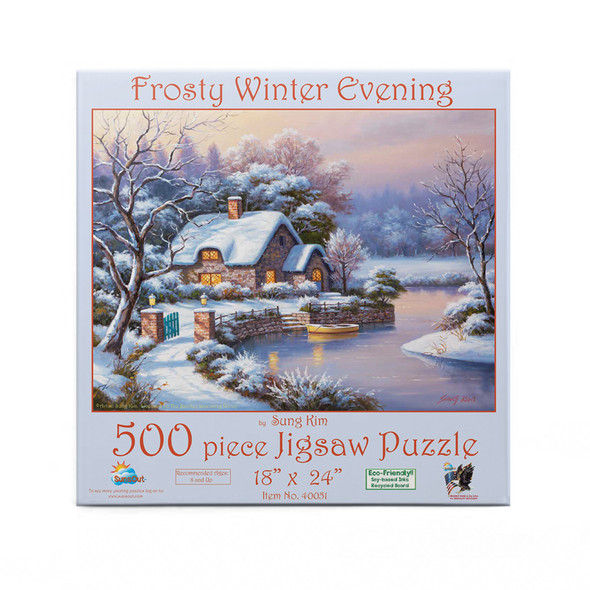 SUNSOUT INC - Winter Forest Express - 500 pc Jigsaw Puzzle by