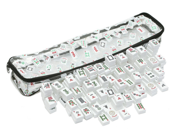 Mah Jongg Multi-purpose (XL-Clear) Tile/Rack Color Tile Zippered Case