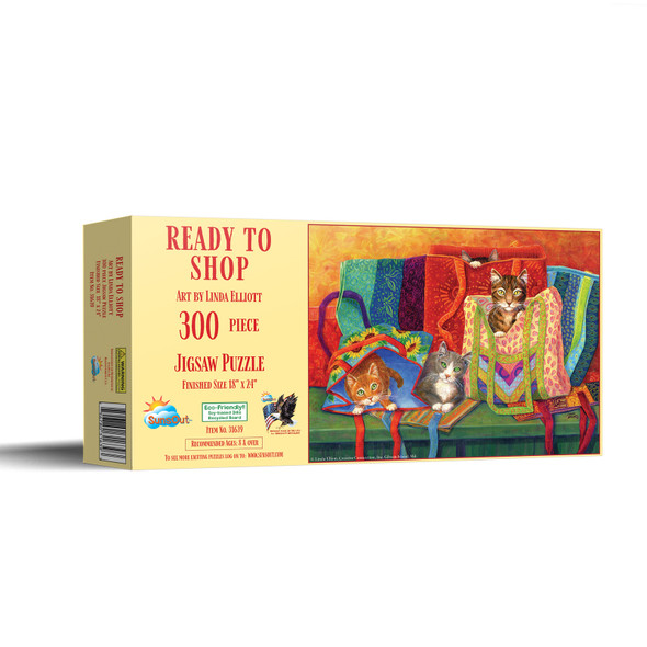 SUNSOUT INC - Ready to Shop - 300 pc Jigsaw Puzzle by Artist: Linda Elliott - Finished Size 18" x 24" - MPN# 31639