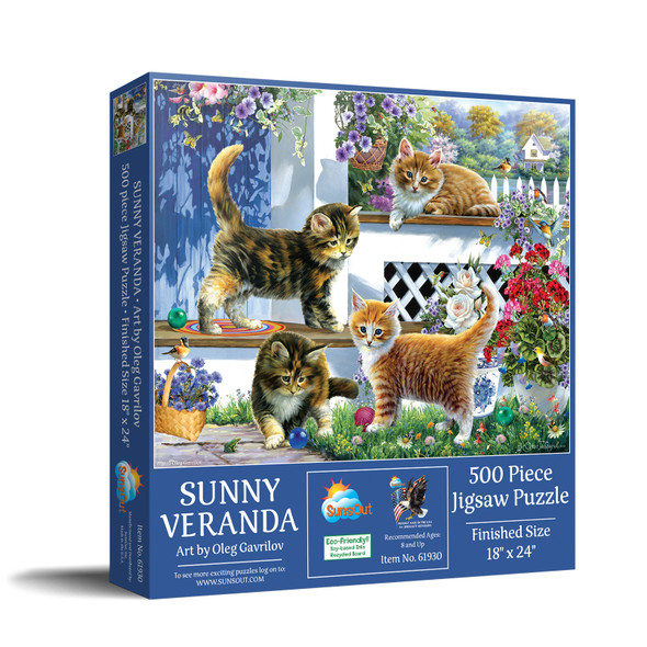 Sunny Veranda 500 pc Jigsaw Puzzle by SUNSOUT INC