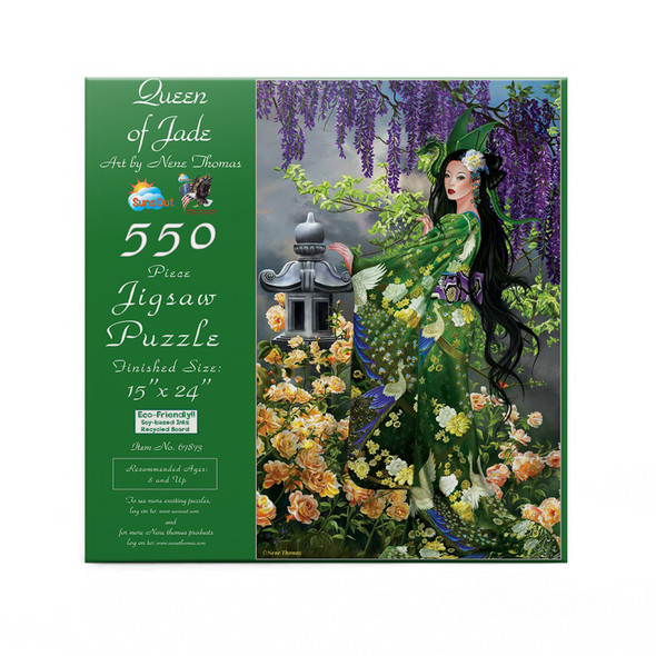 SUNSOUT INC - Queen of Jade - 500 pc Jigsaw Puzzle by Artist: Nene Thomas - Finished Size 15" x 24" - MPN# 67873