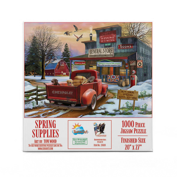 SUNSOUT INC - Spring Supplies - 1000 pc Jigsaw Puzzle by Artist: Tom Wood - Finished Size 20" x 27" - MPN# 23020