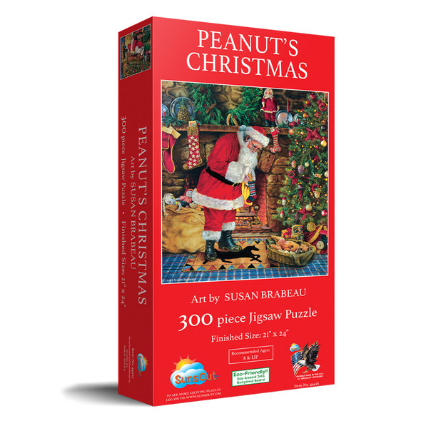SUNSOUT INC - Peanut's Christmas 300 pc Jigsaw Puzzle