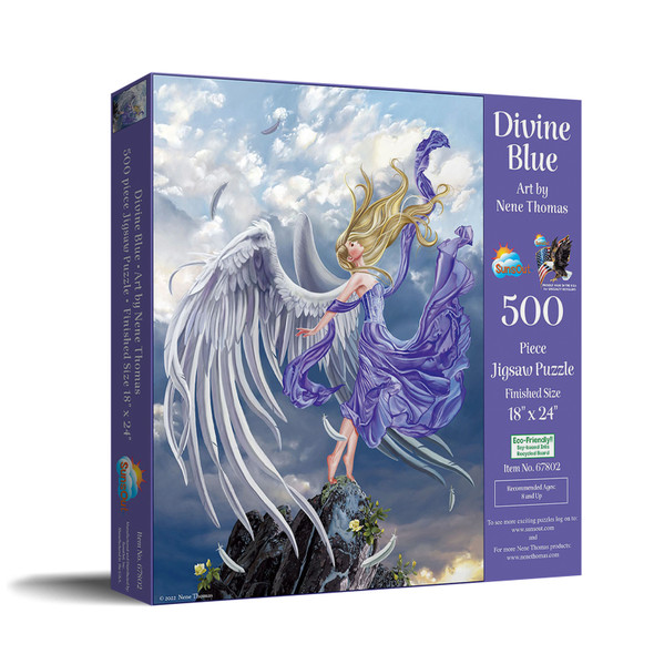SUNSOUT INC - Divine Blue 500 pc Jigsaw Puzzle