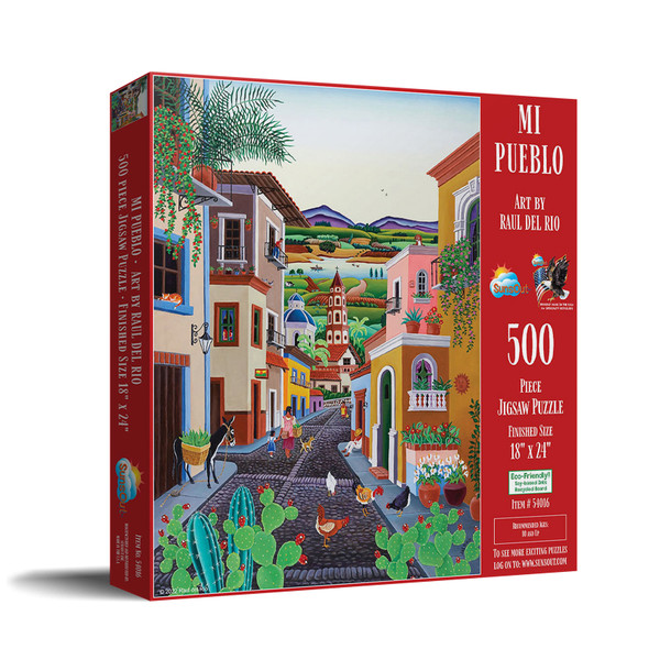 SUNSOUT INC - Mi Pueblo 500 pc Jigsaw Puzzle