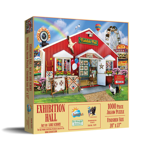 SUNSOUT INC - Exhibition Hall - 1000 pc Jigsaw Puzzle by Artist: Lori Schory - Finished Size 20" x 27" - MPN# 35229